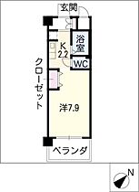 グリーンプラザ三河安城  ｜ 愛知県安城市三河安城本町2丁目（賃貸マンション1K・5階・24.90㎡） その2