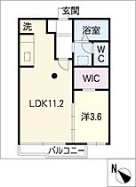 メゾン稲垣Ａ  ｜ 愛知県安城市池浦町池西（賃貸アパート1LDK・1階・35.00㎡） その2