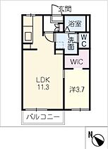 グレースタウンＧ  ｜ 愛知県安城市昭和町（賃貸アパート1LDK・1階・35.30㎡） その2