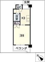 フォレスト　大一  ｜ 愛知県西尾市戸ケ崎3丁目（賃貸マンション1K・4階・25.10㎡） その2