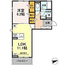 D-avance六名 203 ｜ 愛知県岡崎市六名1丁目7番地8（賃貸アパート1LDK・2階・44.18㎡） その2