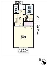 フォーサイト大西  ｜ 愛知県岡崎市大西町字南ケ原（賃貸アパート1K・2階・30.03㎡） その2