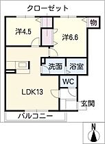 グリーンヒル稲熊Ｄ棟  ｜ 愛知県岡崎市稲熊町字6丁目（賃貸アパート2LDK・1階・54.51㎡） その2