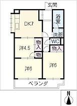 上地アビタシオン  ｜ 愛知県岡崎市上地2丁目（賃貸マンション3DK・4階・60.16㎡） その2