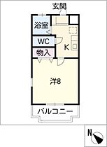 リトルアイランド303パートII  ｜ 愛知県岡崎市蓑川新町2丁目（賃貸マンション1K・2階・23.00㎡） その2