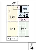 フレグランスいずみ  ｜ 愛知県新城市平井字東長田（賃貸アパート2K・2階・35.30㎡） その2