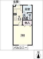 メゾンモンテソレイユＣ棟  ｜ 愛知県新城市平井字野地（賃貸アパート1K・1階・26.70㎡） その2