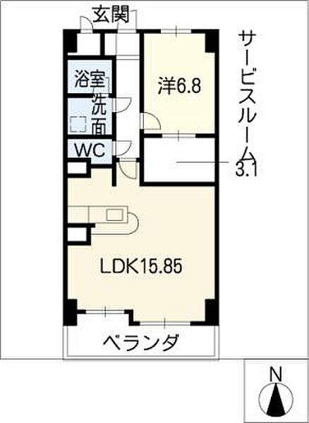 ピーノトキワ ｜愛知県豊川市開運通1丁目(賃貸マンション1LDK・5階・60.31㎡)の写真 その2