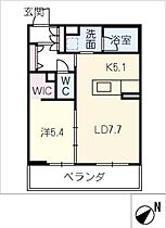 メゾン　スカラベ  ｜ 愛知県豊橋市柱七番町（賃貸マンション1LDK・2階・45.29㎡） その2