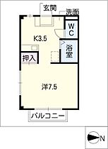 コーポサザンアイランド  ｜ 愛知県豊橋市南島町1丁目（賃貸マンション1K・1階・25.20㎡） その2