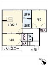 クレスト大村  ｜ 愛知県豊橋市大村町字五貫森（賃貸マンション2LDK・1階・57.80㎡） その2