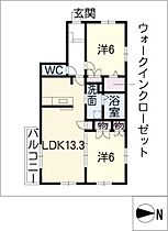 ＥｖｅｒｇｒｅｅｎＧａｒｄｅｎ  ｜ 愛知県豊橋市南牛川1丁目（賃貸マンション2LDK・1階・61.46㎡） その2