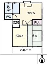 コーポアロー内張  ｜ 愛知県豊橋市内張町（賃貸アパート2DK・2階・43.46㎡） その2