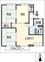 リブェール曙　南棟  ｜ 愛知県豊橋市曙町字南松原（賃貸アパート3LDK・1階・62.70㎡） その2