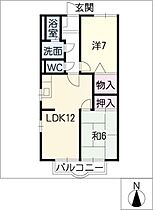 セントラル羽根井　Ａ棟  ｜ 愛知県豊橋市羽根井町（賃貸アパート2LDK・2階・55.00㎡） その2