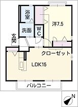 パークサイド浅井山Ｇ  ｜ 愛知県一宮市浅井町東浅井字下之瀬（賃貸アパート1LDK・1階・50.00㎡） その2