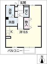 ユッセ  ｜ 愛知県一宮市花池1丁目（賃貸アパート1R・1階・35.00㎡） その2