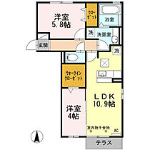 アズール 101 ｜ 愛知県一宮市奥町字加古穂49-2（賃貸アパート2LDK・1階・52.91㎡） その2