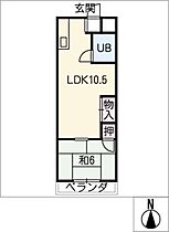 メゾン南参道  ｜ 愛知県稲沢市御供所町（賃貸マンション1LDK・2階・34.15㎡） その2