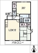 ベルマーブル　Ｂ棟  ｜ 愛知県稲沢市小沢4丁目（賃貸マンション2LDK・2階・56.93㎡） その2