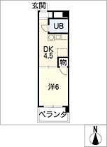 シティコザワ  ｜ 愛知県稲沢市小沢4丁目（賃貸マンション1DK・2階・22.01㎡） その2