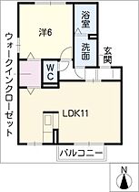 アズール　北棟  ｜ 愛知県稲沢市駅前2丁目（賃貸アパート1LDK・1階・44.18㎡） その2