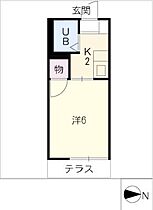 セジュール白山  ｜ 愛知県稲沢市正明寺2丁目（賃貸アパート1K・1階・17.74㎡） その2