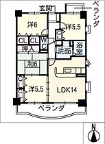 メゾン・ド・ジボアール  ｜ 愛知県あま市新居屋清明（賃貸マンション4LDK・4階・84.55㎡） その2