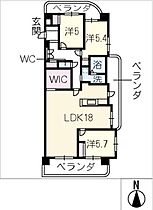 スカイハイツ甚目寺L606号室  ｜ 愛知県あま市新居屋上古川（賃貸マンション3LDK・6階・89.83㎡） その2