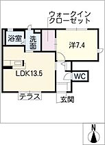 ソレイユＪ　Ａ棟  ｜ 愛知県弥富市五之三川平2丁目（賃貸アパート1LDK・1階・48.63㎡） その2