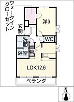 Ｃｏｎｐｉａｔｔｏ(コンピアット)  ｜ 愛知県海部郡蟹江町錦2丁目（賃貸マンション1LDK・2階・46.45㎡） その2