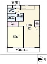 ヒルズＭＹ  ｜ 愛知県津島市東柳原町1丁目（賃貸マンション1LDK・3階・43.74㎡） その2