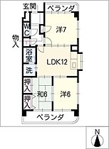 ウィンザーガーデン  ｜ 愛知県津島市莪原町字東屋敷（賃貸マンション3LDK・12階・69.50㎡） その2