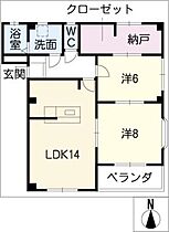 ハイエストＦｕｊｉｎａｍｉ  ｜ 愛知県愛西市諏訪町中杁（賃貸マンション2LDK・1階・68.40㎡） その2