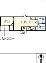 ＬＥＣＯＣＯＮ津島III  ｜ 愛知県津島市西柳原町1丁目（賃貸アパート1LDK・1階・32.59㎡） その2