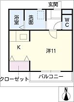 Ｄｅｌｔａ　Ｈｏｕｓｅ  ｜ 愛知県津島市喜楽町（賃貸アパート1R・2階・29.18㎡） その2