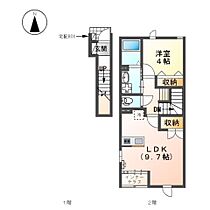 カーサアバカス  ｜ 愛知県愛西市勝幡町竹丸（賃貸アパート1LDK・2階・42.81㎡） その2