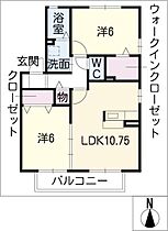 ファミール．Ｓ  ｜ 愛知県北名古屋市高田寺後明（賃貸アパート2LDK・1階・53.00㎡） その2