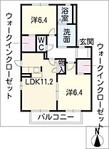 プレミール鈴井　Ｂ棟  ｜ 愛知県岩倉市鈴井町蔵前（賃貸アパート2LDK・2階・59.81㎡） その2