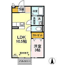 サニーハウス東　B 205 ｜ 愛知県小牧市東1丁目251（賃貸アパート1LDK・2階・33.62㎡） その2