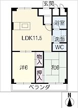 太平コーポラスI  ｜ 愛知県小牧市新町2丁目（賃貸マンション2LDK・3階・56.00㎡） その2