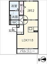 セレニテ  ｜ 愛知県小牧市大字東田中字北野（賃貸アパート1LDK・1階・44.21㎡） その2