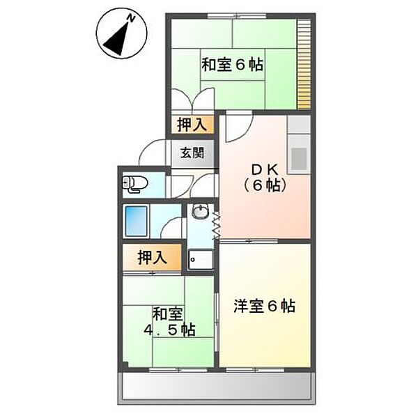 イヴメント八田 ｜愛知県春日井市六軒屋町西1丁目(賃貸マンション3DK・3階・52.80㎡)の写真 その11