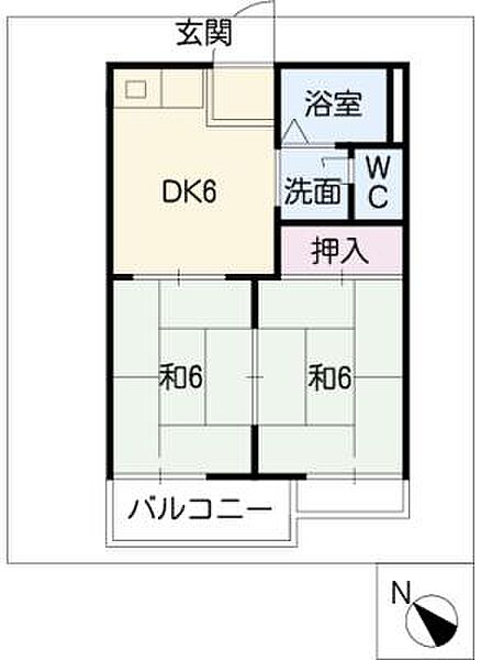 コートビレッジ藤山台 ｜愛知県春日井市藤山台9丁目(賃貸アパート2DK・2階・39.66㎡)の写真 その2