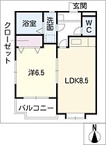 若菜　Ａ棟  ｜ 愛知県春日井市大留町5丁目（賃貸アパート1LDK・2階・35.64㎡） その2