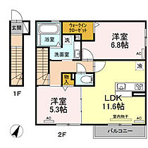 アビタシオン 201 ｜ 愛知県春日井市高森台6丁目22番30（賃貸アパート2LDK・2階・60.76㎡） その2