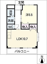 エクセルフジ  ｜ 愛知県西春日井郡豊山町大字豊場字冨士（賃貸アパート1LDK・1階・41.04㎡） その2