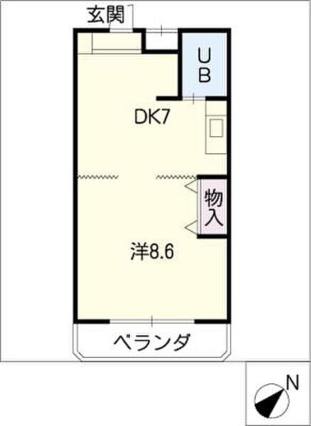 エグゼクティブ33 ｜愛知県春日井市牛山町(賃貸マンション1DK・4階・35.10㎡)の写真 その2