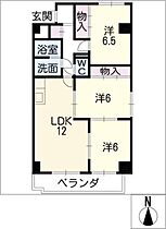 ノンブルメゾン  ｜ 愛知県春日井市角崎町（賃貸マンション3LDK・6階・69.86㎡） その2