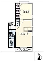 カーサ弥生  ｜ 愛知県春日井市中野町2丁目（賃貸アパート1LDK・1階・43.70㎡） その2